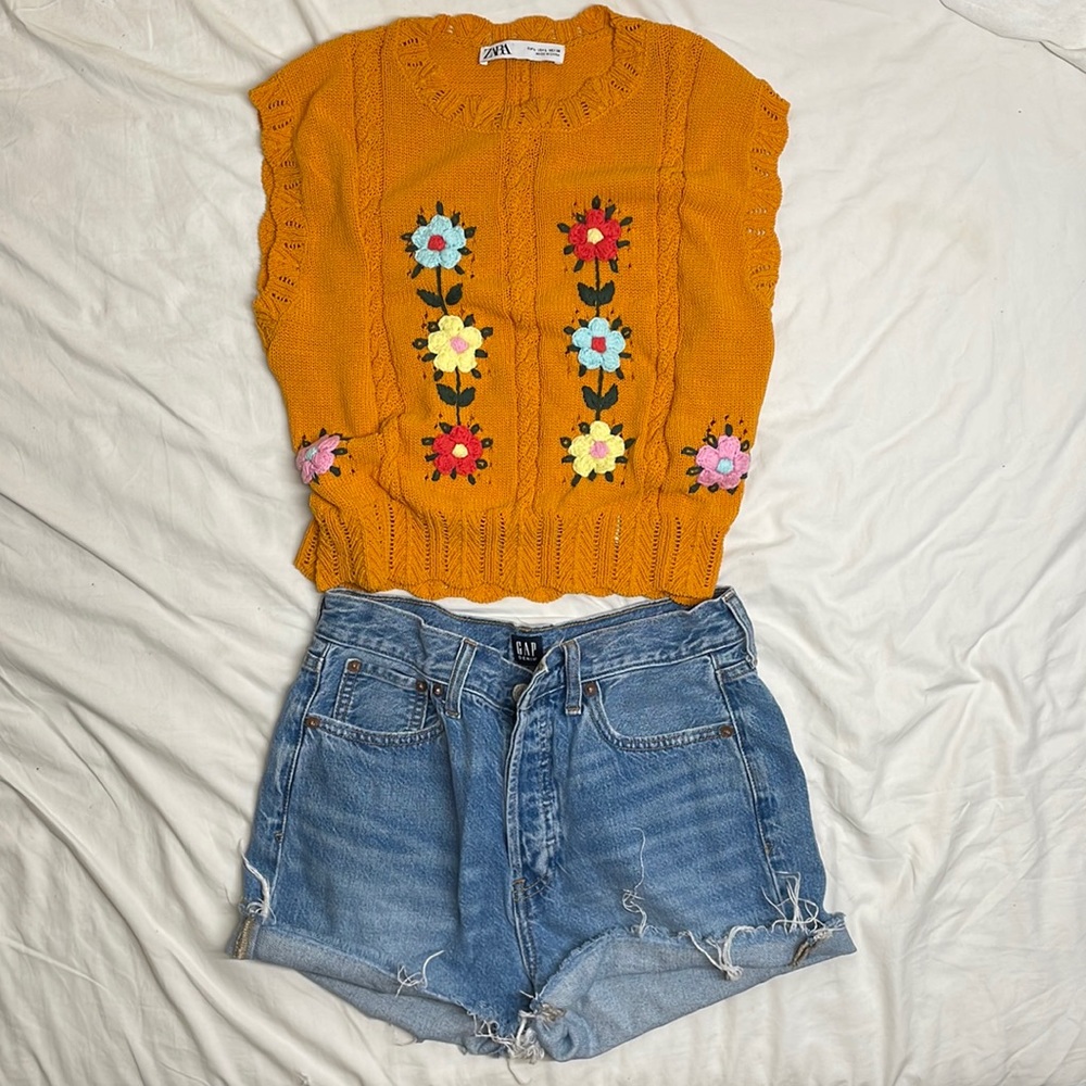 Zara knitted vest